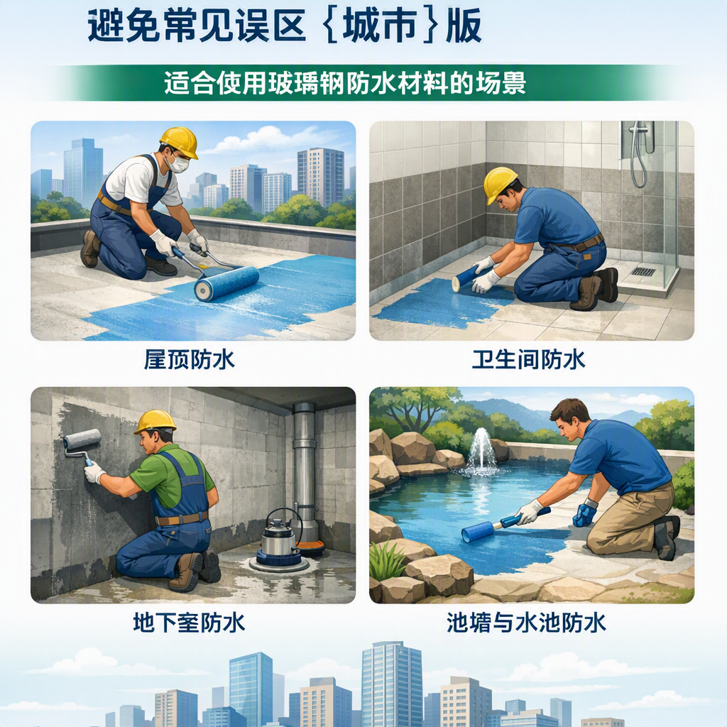 玻璃钢防水材料施工注意事项,避免常见误区 资阳 版