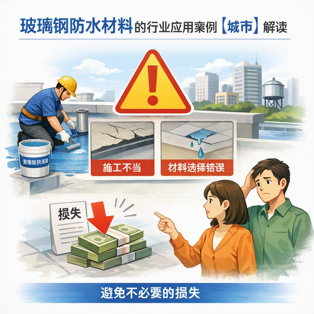 玻璃钢防水材料的行业应用案例,资阳解读